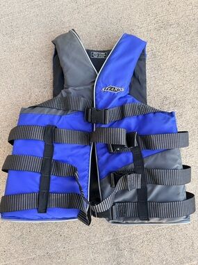 Adult X-Large Blue & Gray Life Jacket